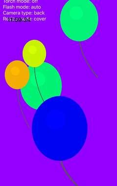 Colorful Floating Balloons Graphic Wall Art Print